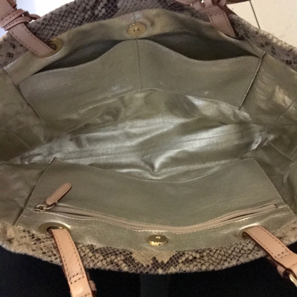 Michael Kors snake skin print bag and wallet - Picture 3 of 4